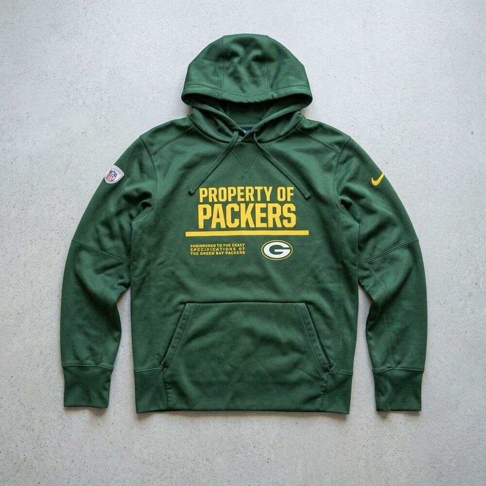 Nike Green Bay Packers Therma-FIT NFL Training Hoodie Men’s Small Green Small‎